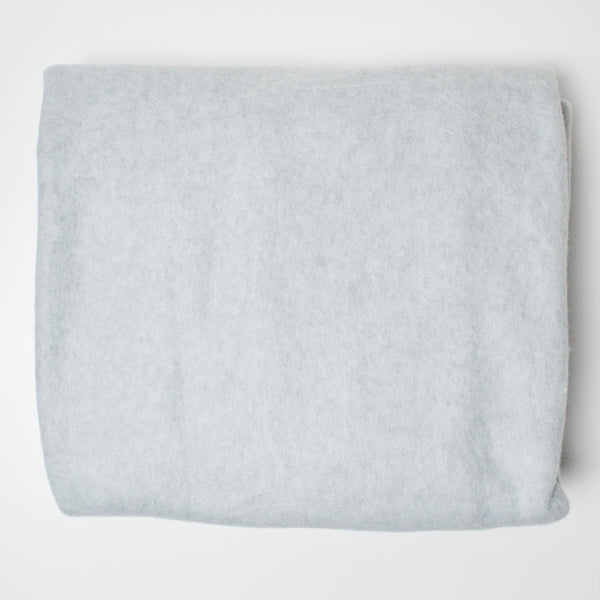 Light Gray Fuzzy Fleece Fabric - 44" x 64"