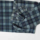 Blue Plaid Woven Shirting Fabric - 40" x 94"