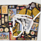 Sewing Notion Print Quilting Weight Woven Fabric - 44" x 75"