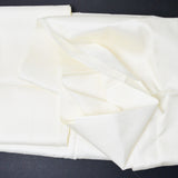 White Silky Stripe + Geometric Damask Woven Fabric - 45" x 106"