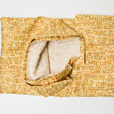 Yellow, Orange + Gold Dot Print Quilting Weight Woven Fabric - 42" x 170"