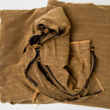 Brown Sueded Herringbone Woven Fabric - 60" x 232"