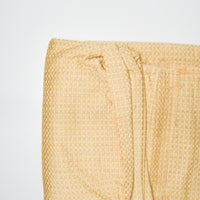 Yellow Grid Texture Chenille Woven Drapery Fabric - 56" x 120"