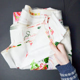 Vinyl-Coated Colorful Floral Fabric - 44" x 216"