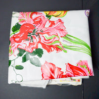 Vinyl-Coated Colorful Floral Fabric - 44" x 216"