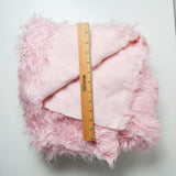 Light Pink Faux Fur Fabric - 60" x 74"