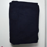 Dark Navy Thick Wooly Woven Fabric - 58" x 180"