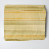Yellow Striped Crisp Woven Drapery Fabric - 58" x 70"