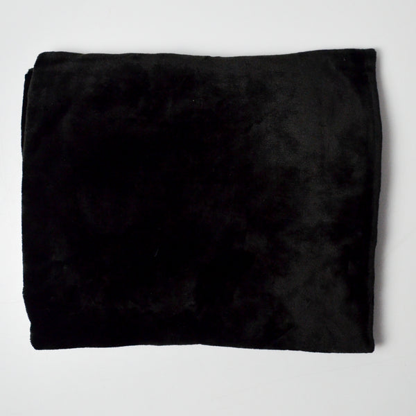 Black Super Soft Knit Fabric - 52" x 60"