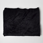 Short Black Faux Fur Fabric - 72" x 74"