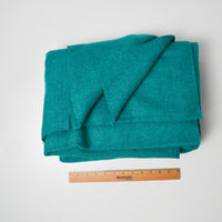 Teal Wool Woven Fabric - 57" x 132"
