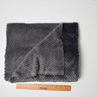 Gray Furry Woven Fabric - 32" x 60"