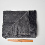 Gray Furry Woven Fabric - 32" x 60"