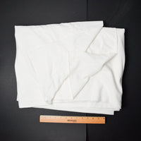 White Furry Velvety Fabric - 60" x 108"