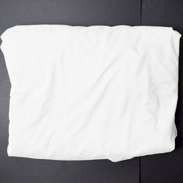 White Stretch Velvet Fabric - 60" x 136"