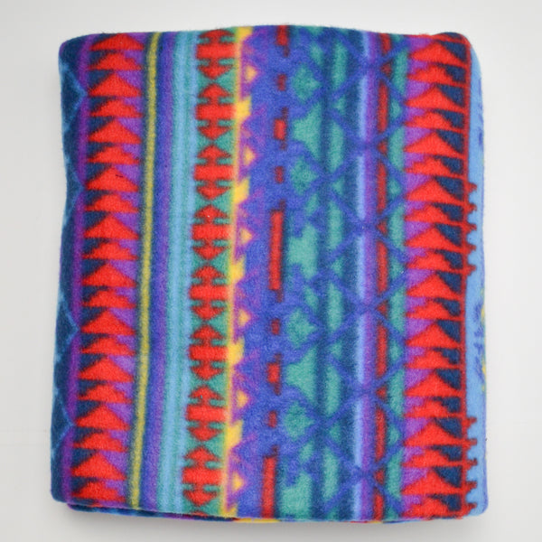 Colorful Geometric Thick Fleece Fabric - 60" x 72"