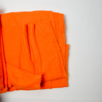 Orange Fleece Fabric - 44" x 66" + Extra