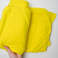 Bright Yellow Thin Fleece Fabric - 54" x 100"