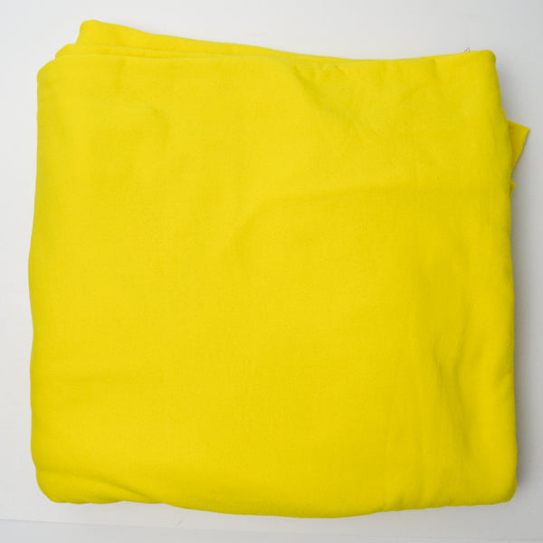 Bright Yellow Thin Fleece Fabric - 54" x 100"