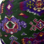 Dark Green + Purple Fleece Fabric - 64" x 86"