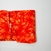 Yellow + Red Patterned Fleece Fabric - 38" x 54"