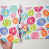 Colorful Floral Thick Fleece Fabric - 28" x 90"