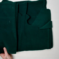 Green Shearling Texture Fleece Fabric - 25" x 66"