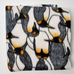 Penguin Fleece Fabric - 35" x 48" + Extra