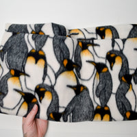 Penguin Fleece Fabric - 35" x 48" + Extra