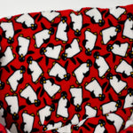 Red Penguin Thick Fleece Fabric - 70" x 124"