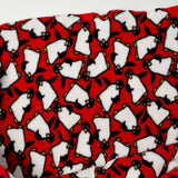 Red Penguin Thick Fleece Fabric - 70" x 124"