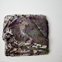 Floral Burnout Velvet Fabric - 62" x 80"