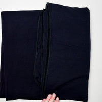 Black Fleece-Backed Knit Fabric - 54" x 58"