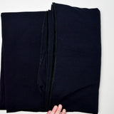 Black Fleece-Backed Knit Fabric - 54" x 58"