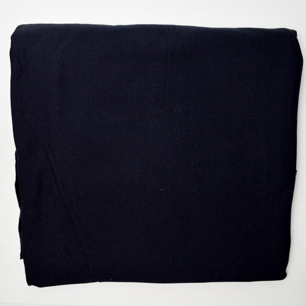 Black Fleece-Backed Knit Fabric - 54" x 58"
