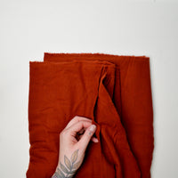 Dark Rust Brushed Flannel Fabric - 45" x 200"
