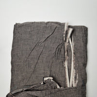 Gray + Black Slub LIghtweight Woven Fabric - 55" x 288"