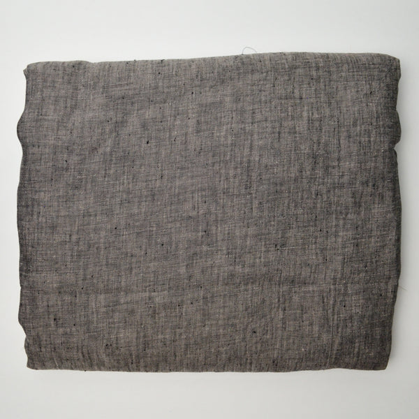 Gray + Black Slub LIghtweight Woven Fabric - 55" x 288"