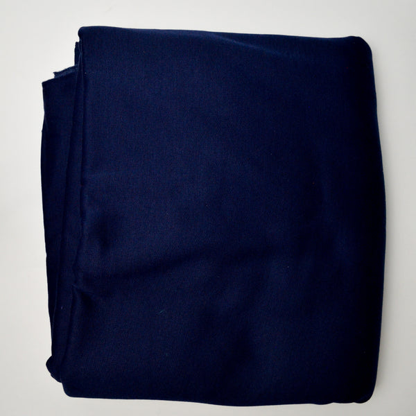 Dark Blue Fleece-Backed Knit Fabric - 64" x 112"