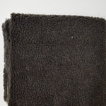 Dark Gray Faux Shearling Fabric - 21" x 66"