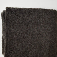 Dark Gray Faux Shearling Fabric - 21" x 66"