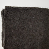 Dark Gray Faux Shearling Fabric - 21" x 66"