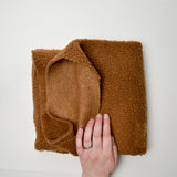Brown Faux Shearling Fabric - 22" x 70"