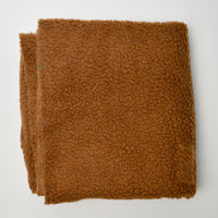 Brown Faux Shearling Fabric - 22" x 70"