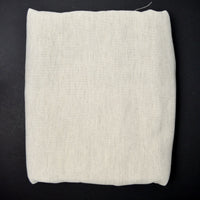Natural + Off-White Heathered Woven Fabric - 58" x 216"