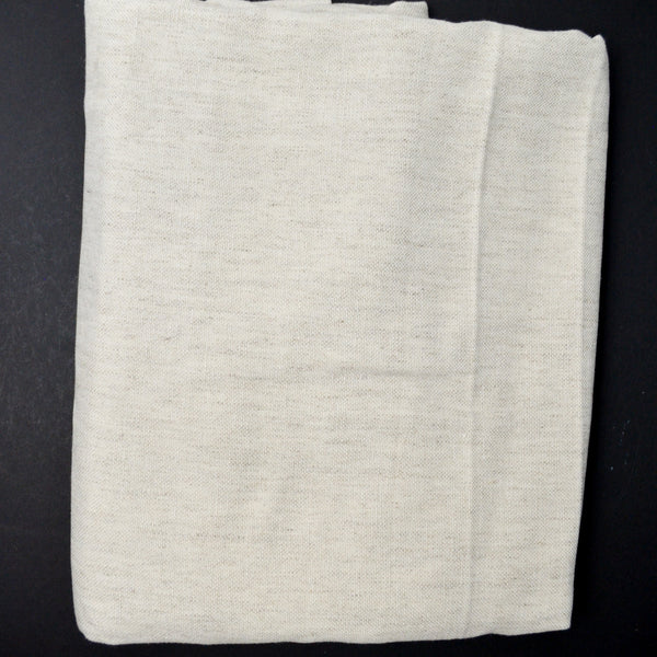 Natural + Off-White Heathered Woven Fabric - 56" x 100"