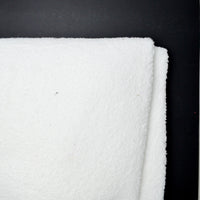 White Thick Faux Shearling Fabric - 60" x 74"