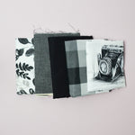 Black + White Mixed Weight Woven Fabric Bundle