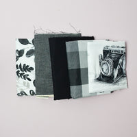 Black + White Mixed Weight Woven Fabric Bundle