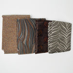 Brown + Green Upholstery Fabric Bundle